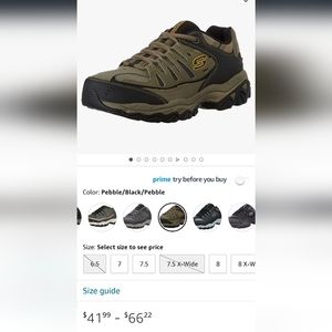 Skechers  Afterburn Memory foam lace up shoes men's